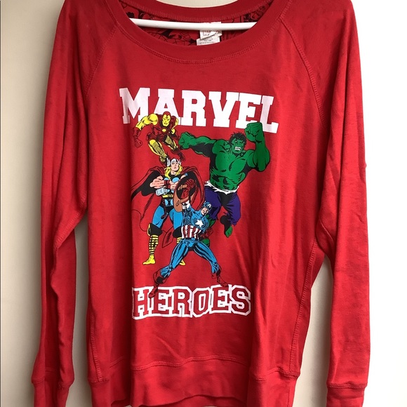 Marvel Comics REVERSIBLE graphic sweatshirt - Picture 1 of 3